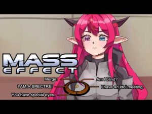 【IRyS】Mass Effectで念願のLiaraロマンスシーンに到達、配信で反応