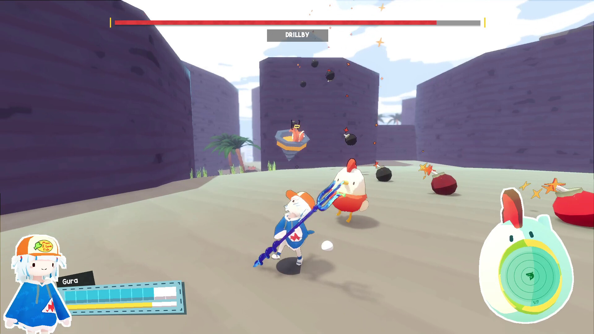 Gawr Gura: Quest for Breadのゲーム画面1