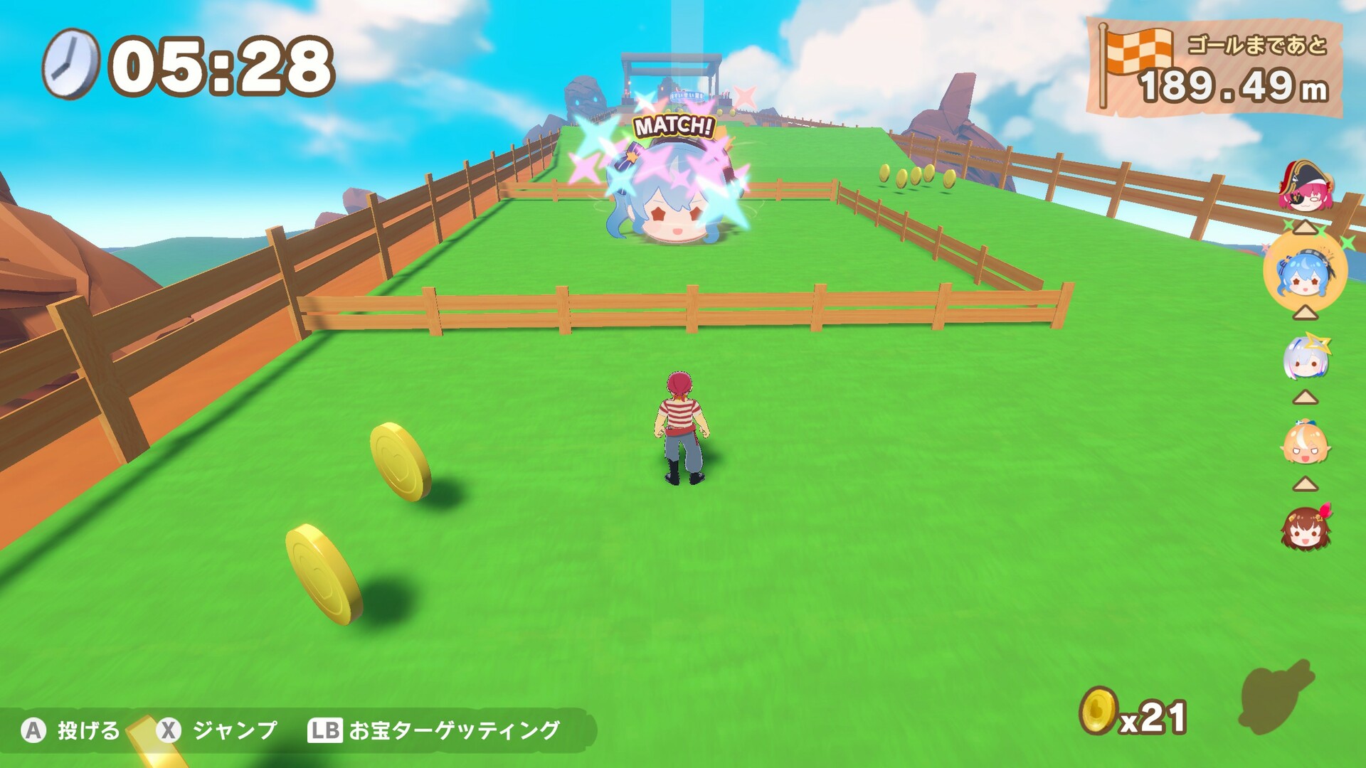 ホロライブごろごろマウンテンのゲーム画面2