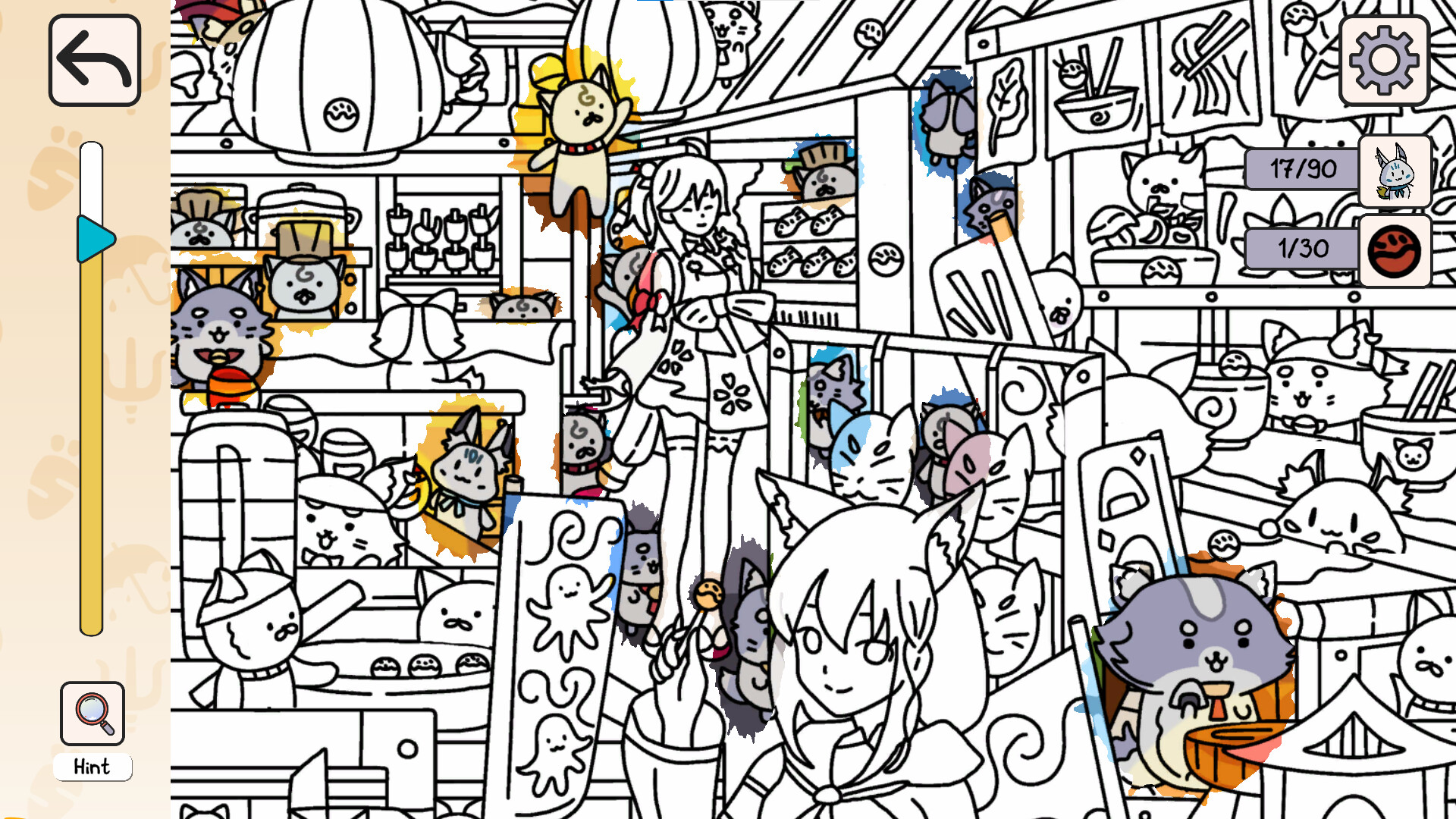Holo Hidden: ファンを探せ！のゲーム画面1