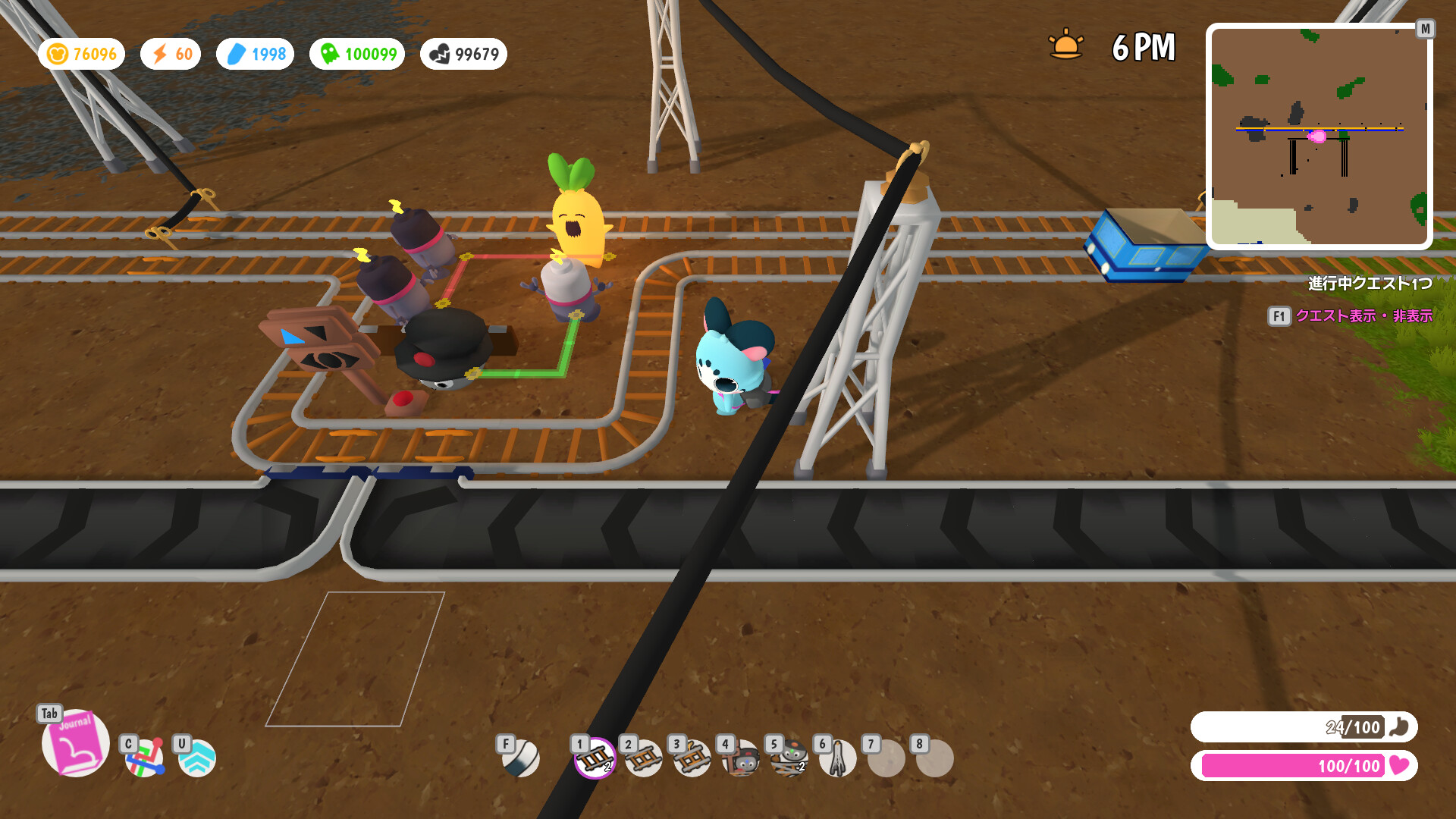 Chattini Jetpack Project: A Hololive Fan Gameのゲーム画面5